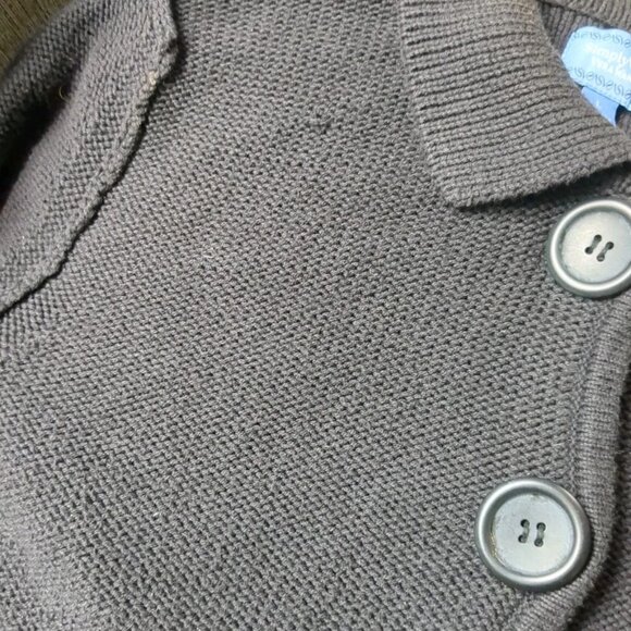 Simply Vera Wang Black Two Snap Button Closure Cardigan Sweater Sz L - Picture 6 of 9